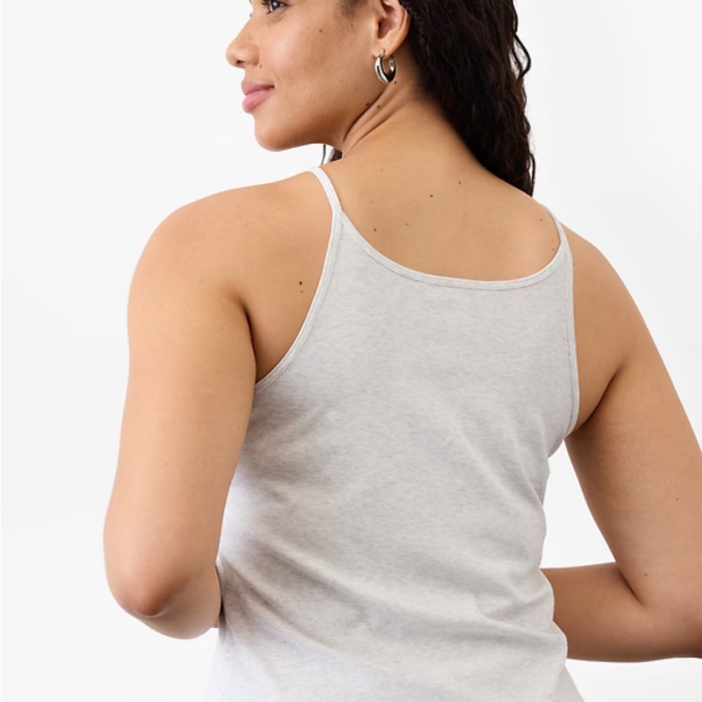 Athleta Signature Rib Thin Strap Tank White - Picture 2 of 5